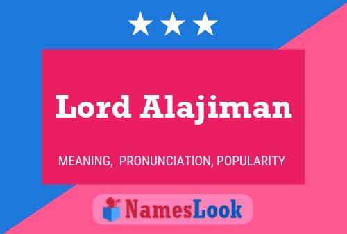 Pôster do nome Lord Alajiman