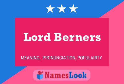 Pôster do nome Lord Berners