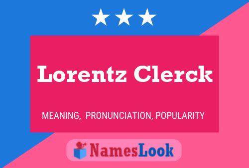 Pôster do nome Lorentz Clerck