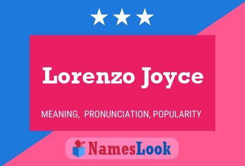 Pôster do nome Lorenzo Joyce