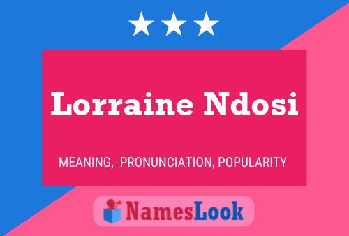 Pôster do nome Lorraine Ndosi