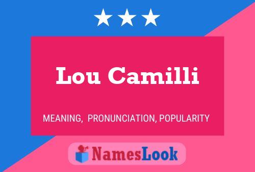 Pôster do nome Lou Camilli