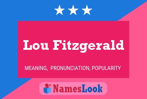 Pôster do nome Lou Fitzgerald