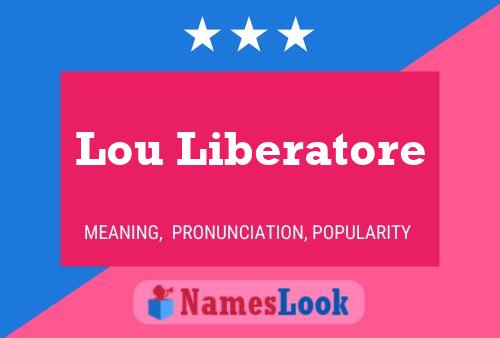 Pôster do nome Lou Liberatore