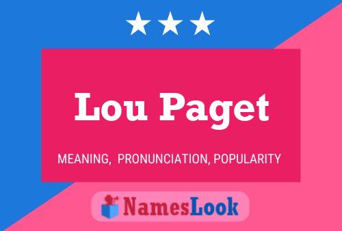 Pôster do nome Lou Paget