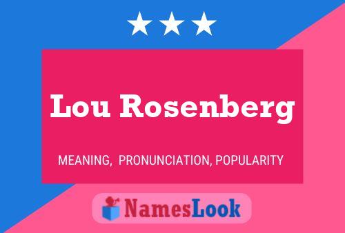 Pôster do nome Lou Rosenberg