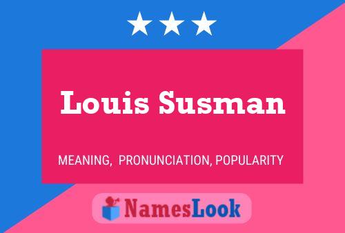 Pôster do nome Louis Susman