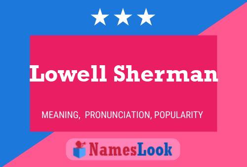 Pôster do nome Lowell Sherman