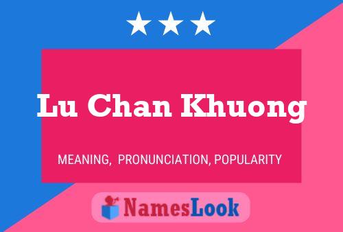 Pôster do nome Lu Chan Khuong