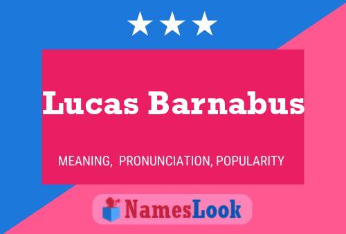 Pôster do nome Lucas Barnabus