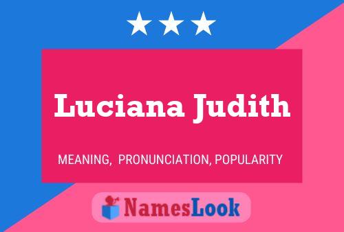 Pôster do nome Luciana Judith