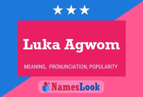 Pôster do nome Luka Agwom