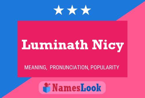 Pôster do nome Luminath Nicy