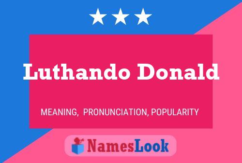 Pôster do nome Luthando Donald