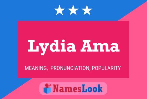 Pôster do nome Lydia Ama