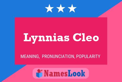 Pôster do nome Lynnias Cleo