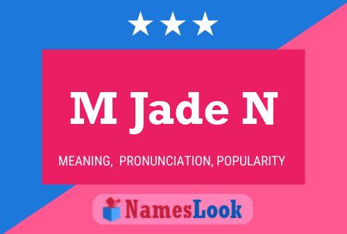 Pôster do nome M Jade N