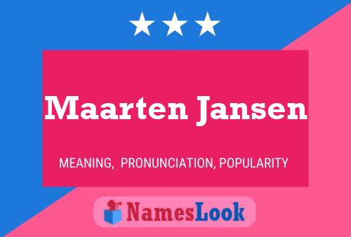 Pôster do nome Maarten Jansen