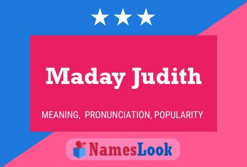 Pôster do nome Maday Judith