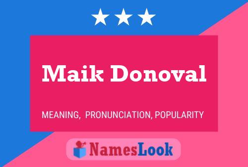 Pôster do nome Maik Donoval