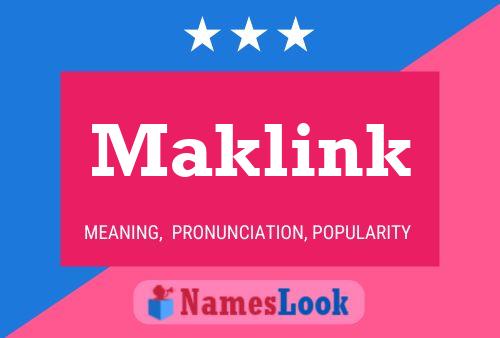 Pôster do nome Maklink