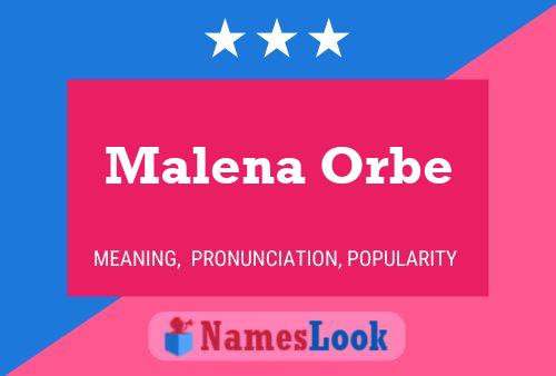 Pôster do nome Malena Orbe