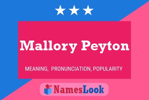 Pôster do nome Mallory Peyton