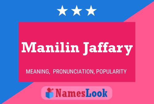 Pôster do nome Manilin Jaffary