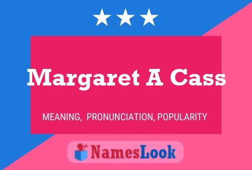 Pôster do nome Margaret A Cass