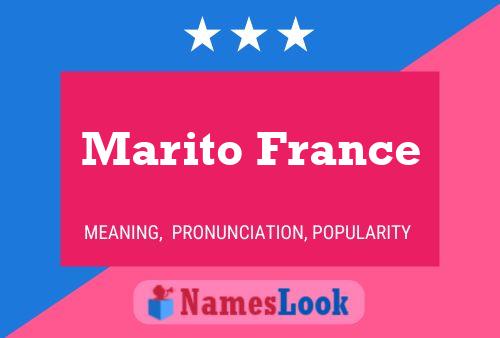 Pôster do nome Marito France