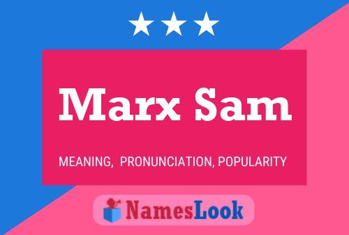 Pôster do nome Marx Sam