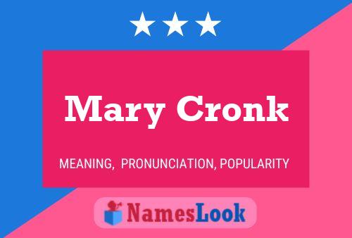 Pôster do nome Mary Cronk