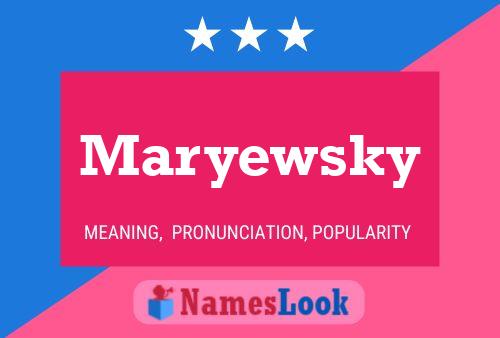 Pôster do nome Maryewsky