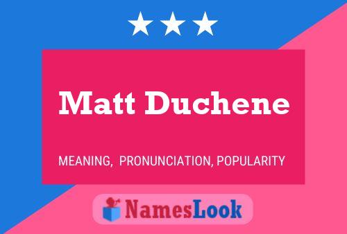 Pôster do nome Matt Duchene