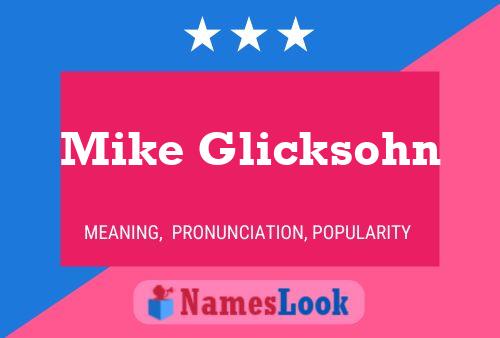 Pôster do nome Mike Glicksohn