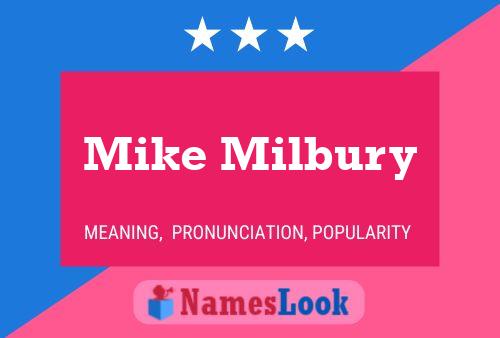 Pôster do nome Mike Milbury