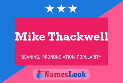 Pôster do nome Mike Thackwell