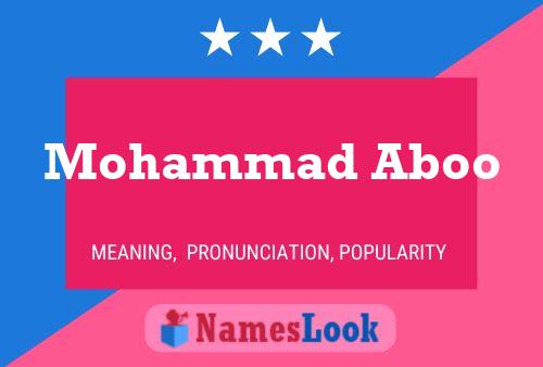 Pôster do nome Mohammad Aboo