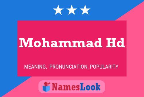 Pôster do nome Mohammad Hd