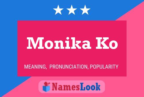 Pôster do nome Monika Ko