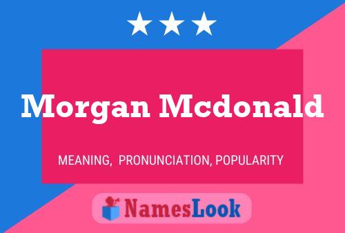 Pôster do nome Morgan Mcdonald