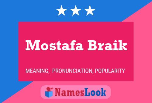 Pôster do nome Mostafa Braik