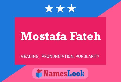 Pôster do nome Mostafa Fateh