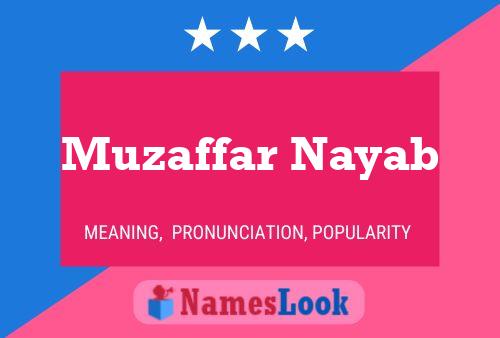 Pôster do nome Muzaffar Nayab