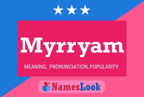 Pôster do nome Myrryam