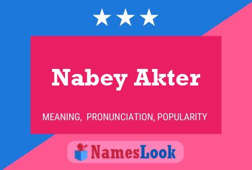 Pôster do nome Nabey Akter