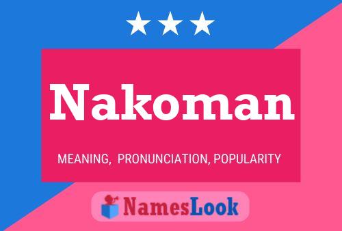 Pôster do nome Nakoman