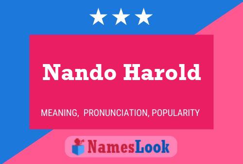 Pôster do nome Nando Harold