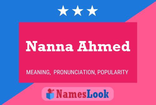 Pôster do nome Nanna Ahmed