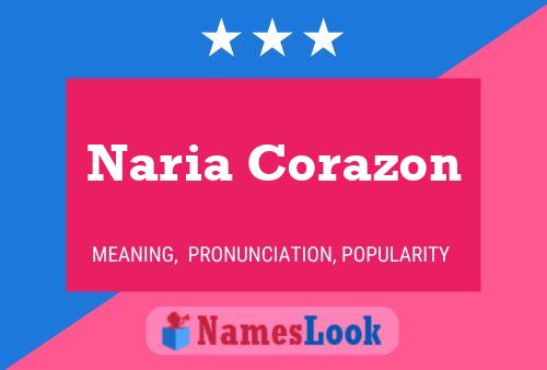 Pôster do nome Naria Corazon